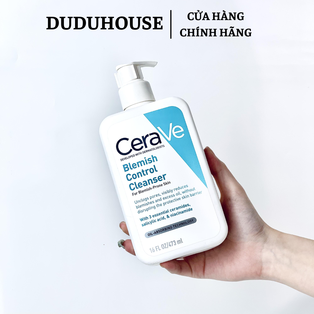 Sữa Rửa Mặt Cerave Dầu Mụn Bản Mới Fullsize 473ml