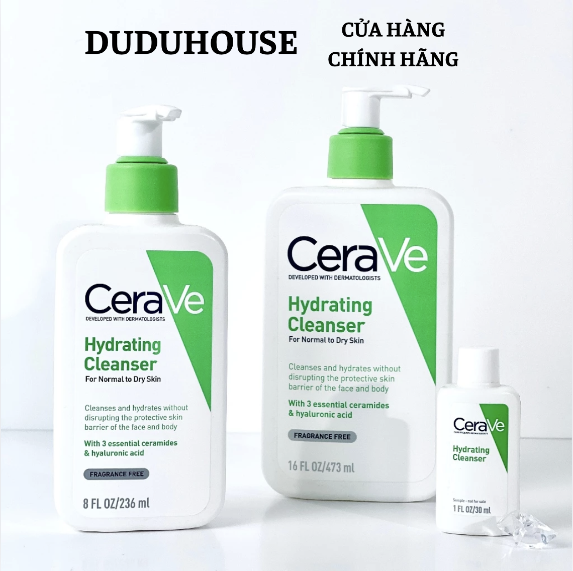 Sữa Rửa Mặt Cerave Khô Fullsize 236ml