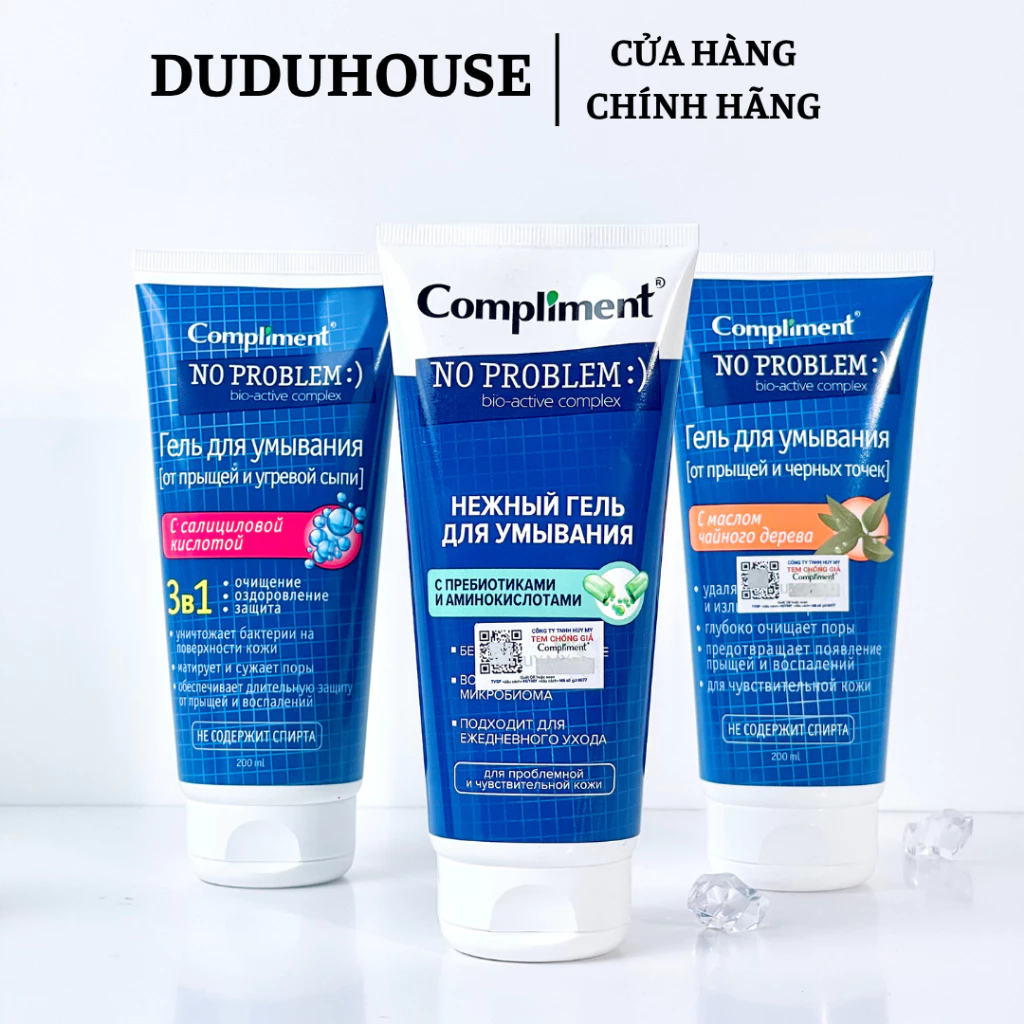 Sữa Rửa Mặt Compliment Xanh Lá Fullsize 200ml