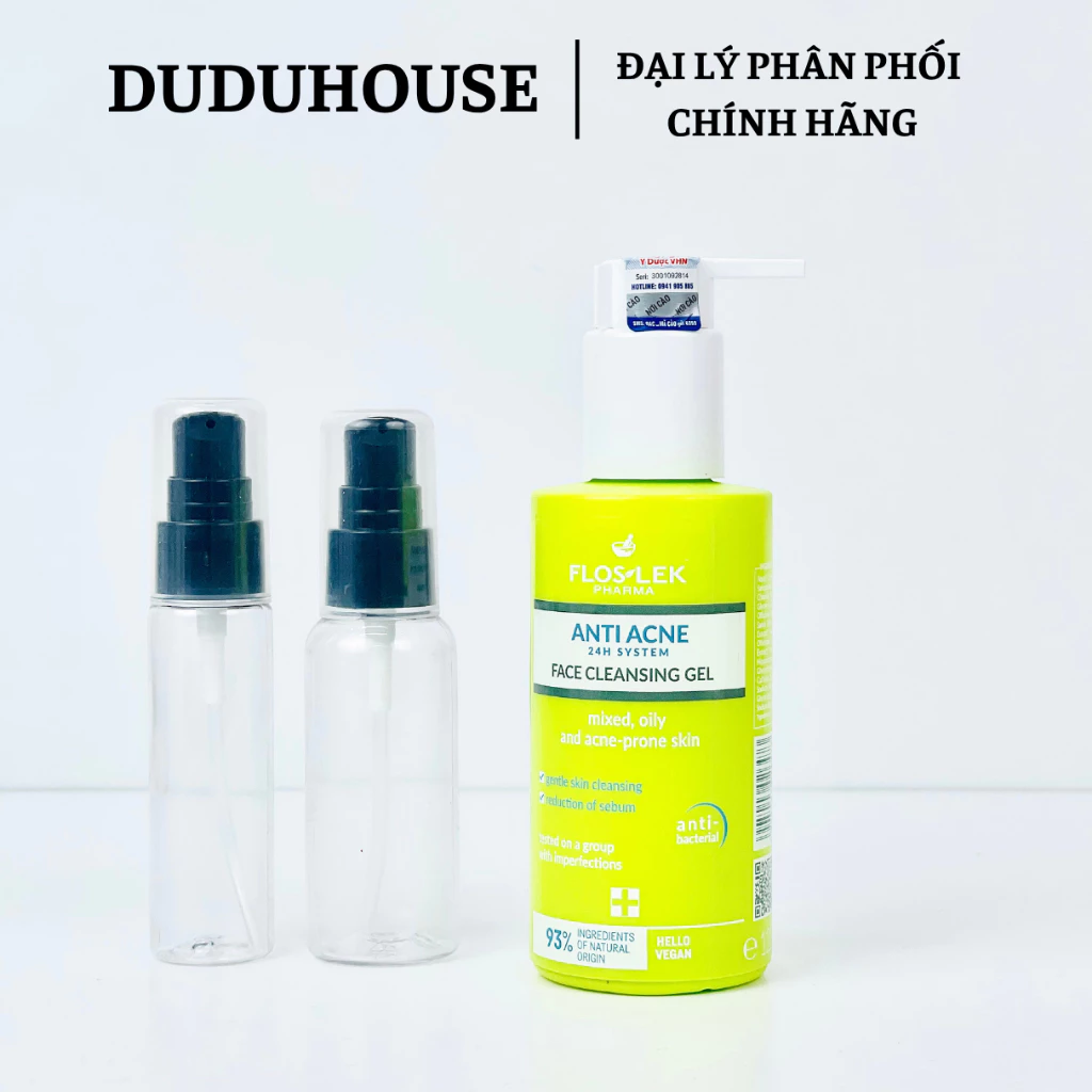 Sữa Rửa Mặt Floslek Anti Acne Bacterial Face Cleansing Gel Mẫu Thử 50ml