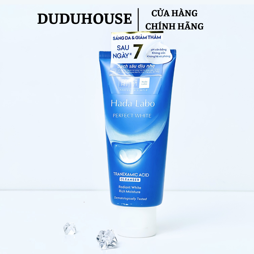 Sữa Rửa Mặt Hada Labo Cleanser 80g - Xanh Dương Perfect White
