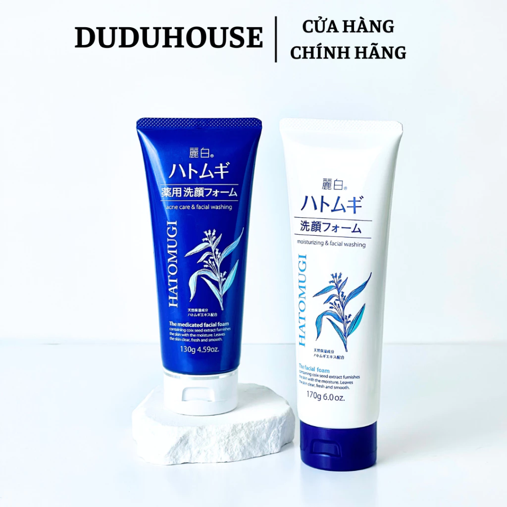 Sữa Rửa Mặt Hatomugi Trắng 2in1 Fullsize 170g
