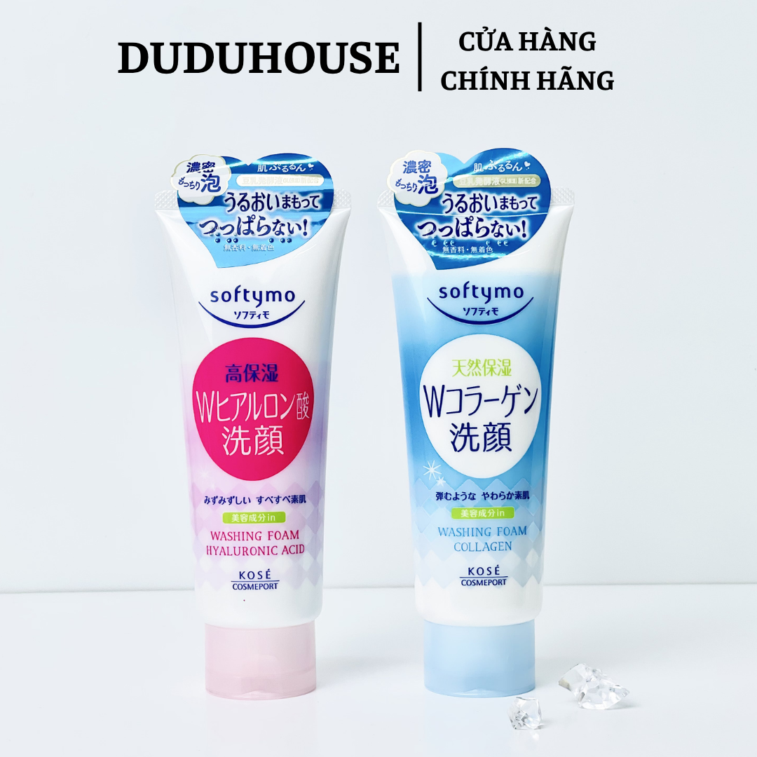 Sữa Rửa Mặt Kose Softymo Tạo Bọt Bổ Sung Collagen 150g