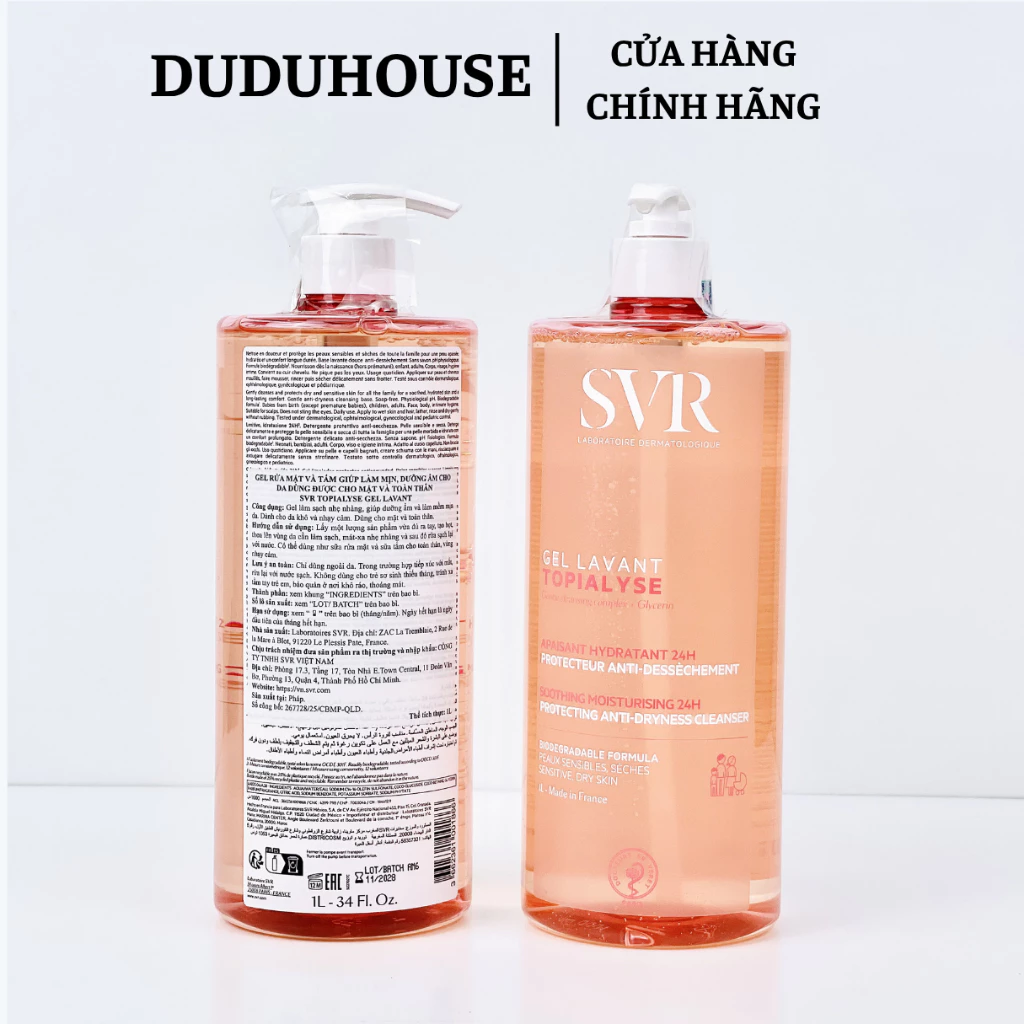 Sữa Rửa Mặt SVR Topialyse Gel Lavant Hồng Công Ty Mẫu Thử 100ml