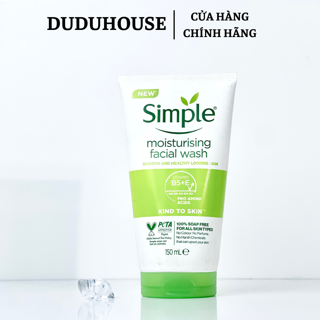 Sữa Rửa Mặt Simple Khô Fullsize 150ml