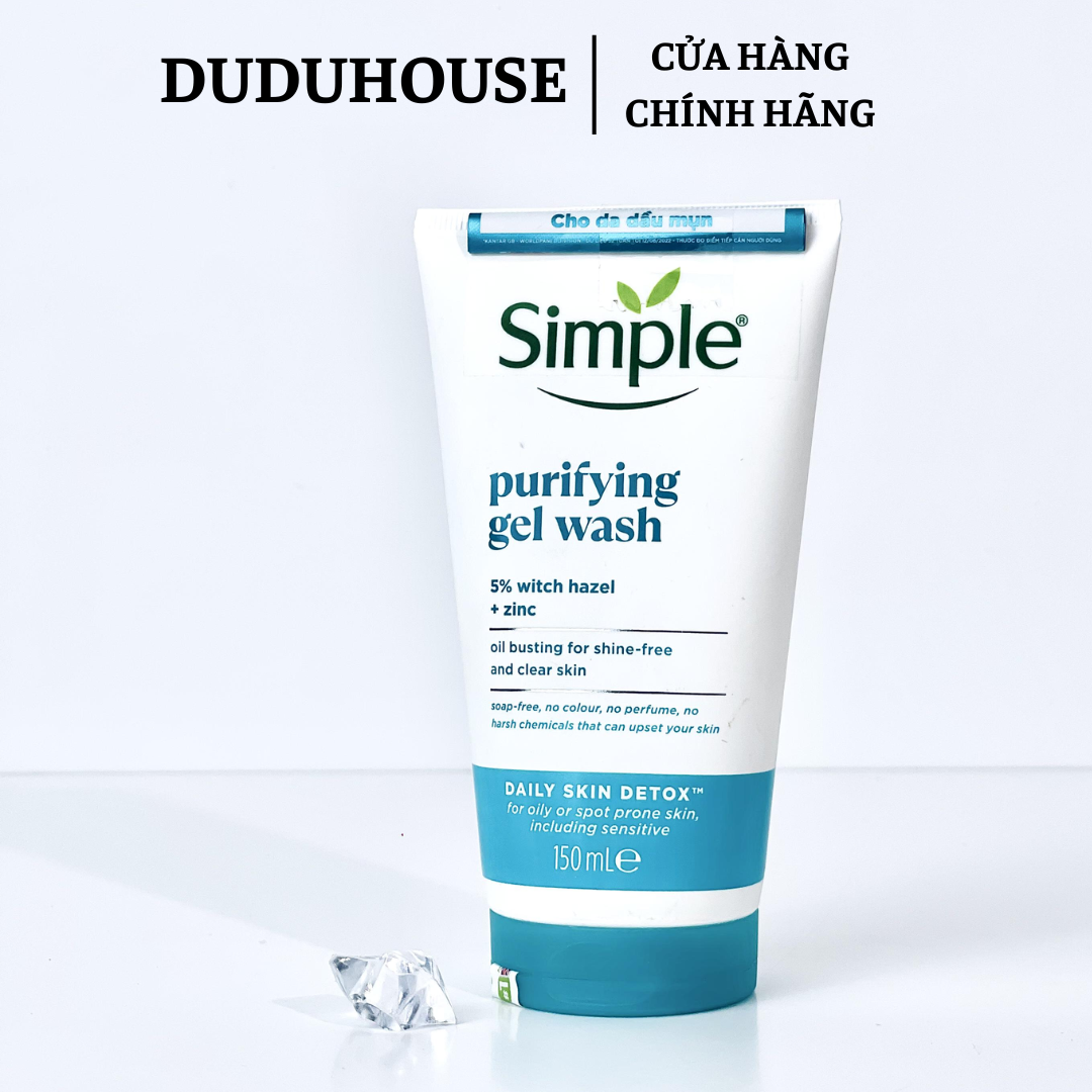 Sữa Rửa Mặt Simple Xanh Dương Da Dầu Mẫu Thử 50ml