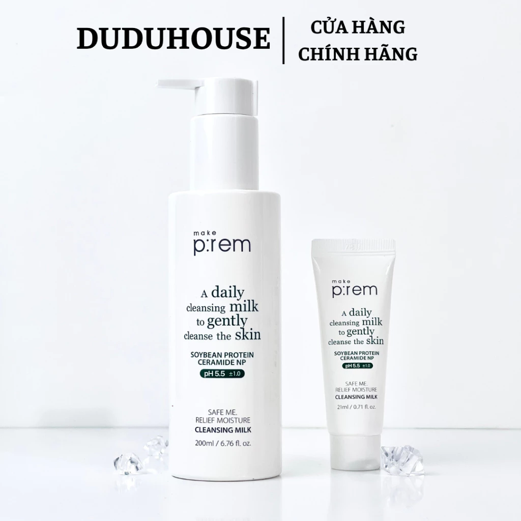 Sữa Tẩy Trang Make P:rem Safe Me Relief Moisture Fullsize 200ml