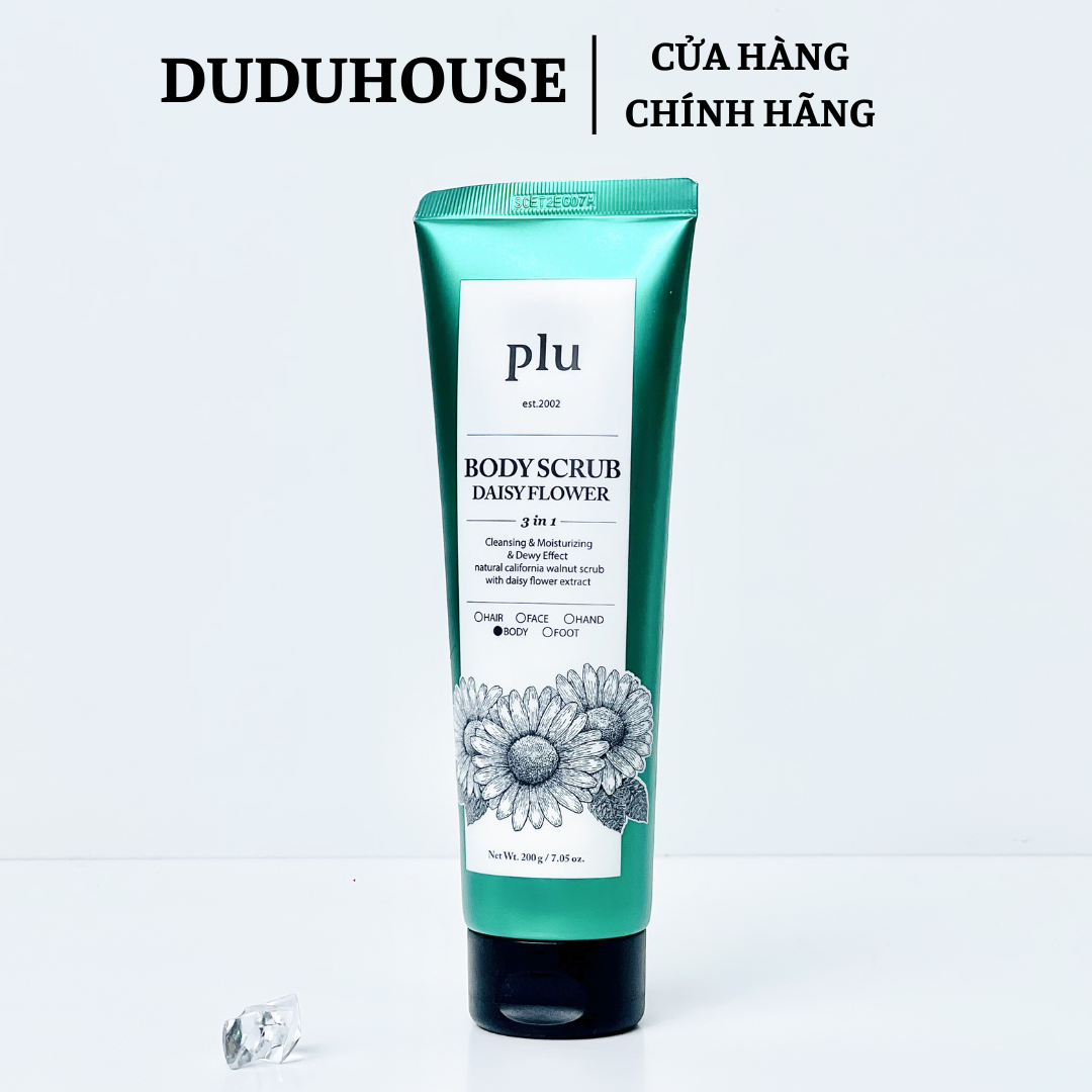 Tẩy Da Chết Body Plu Peony Bouquet - Hương Hoa Mẫu Đơn Tươi Mới Fullsize 200ml