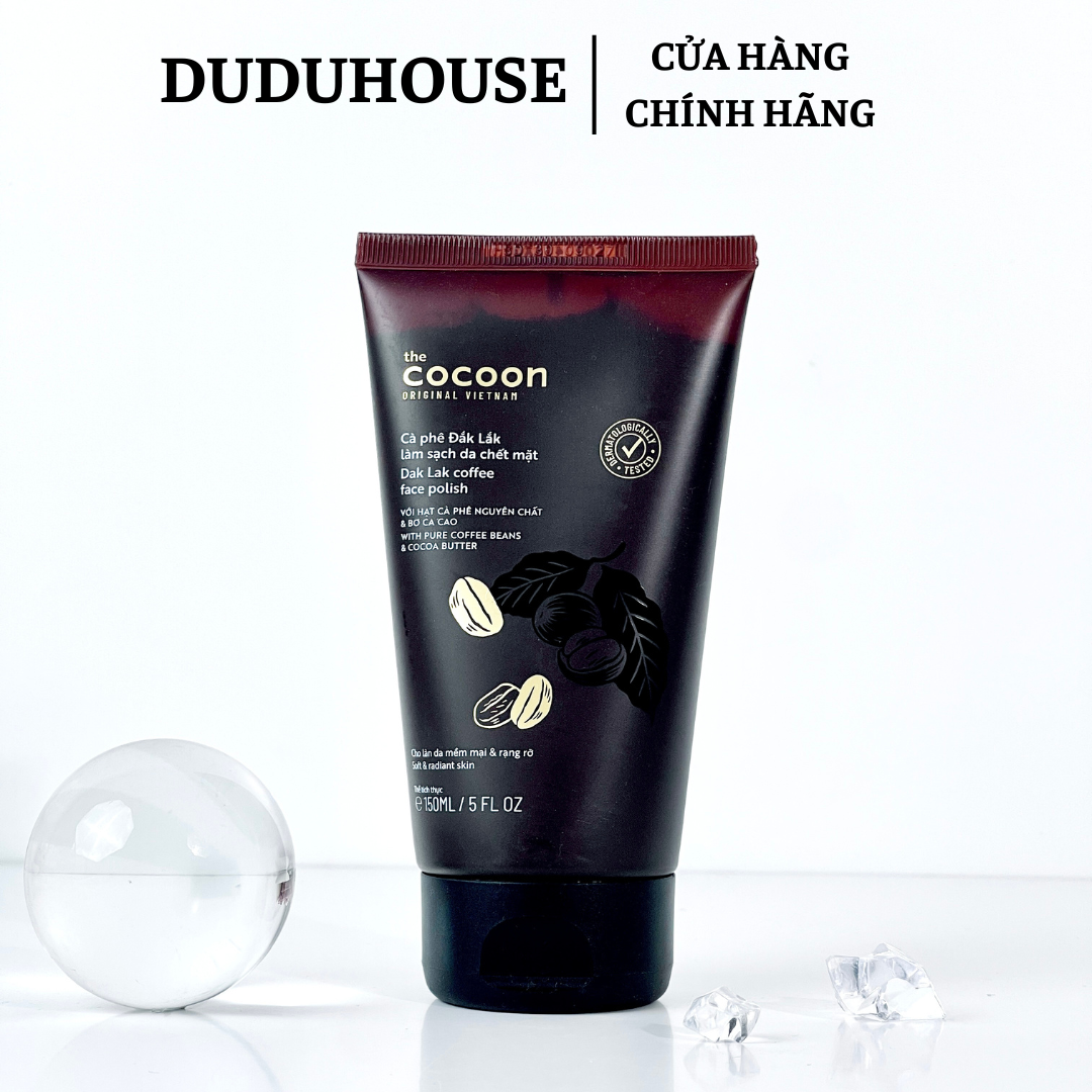 Tẩy Da Chết Mặt Cafe Cocoon Fullsize 150ml