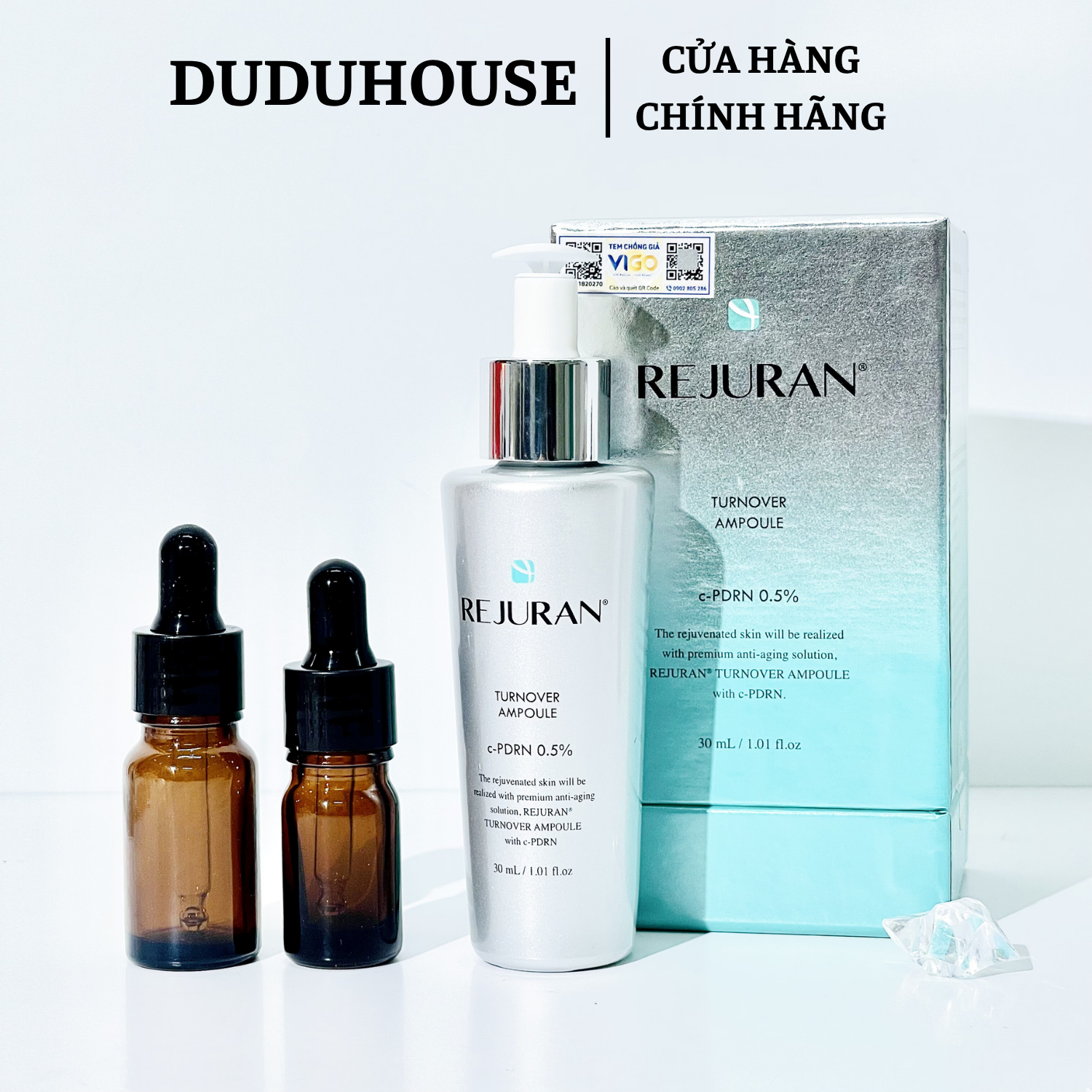 Tinh Chất Rejuran 0.5% PDRN Effect Turnover Ampoule Mẫu Thử 10ml