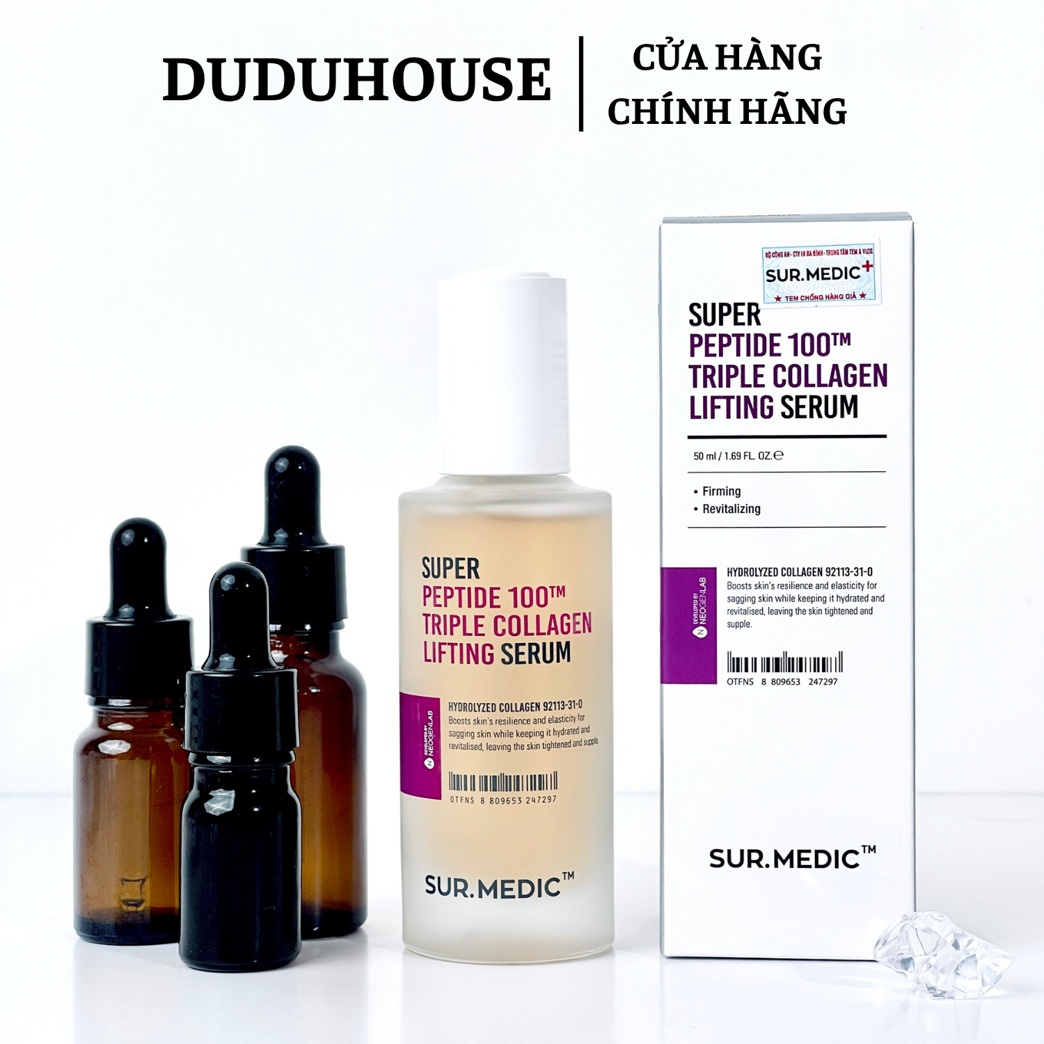 Tinh Chất Sur.Medic Super Peptide 100™ Mẫu Thử 10ml