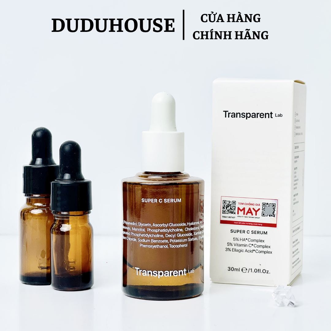 Tinh chất Super C Serum Vitamin C Transparent Lab Mẫu Thử 10ml