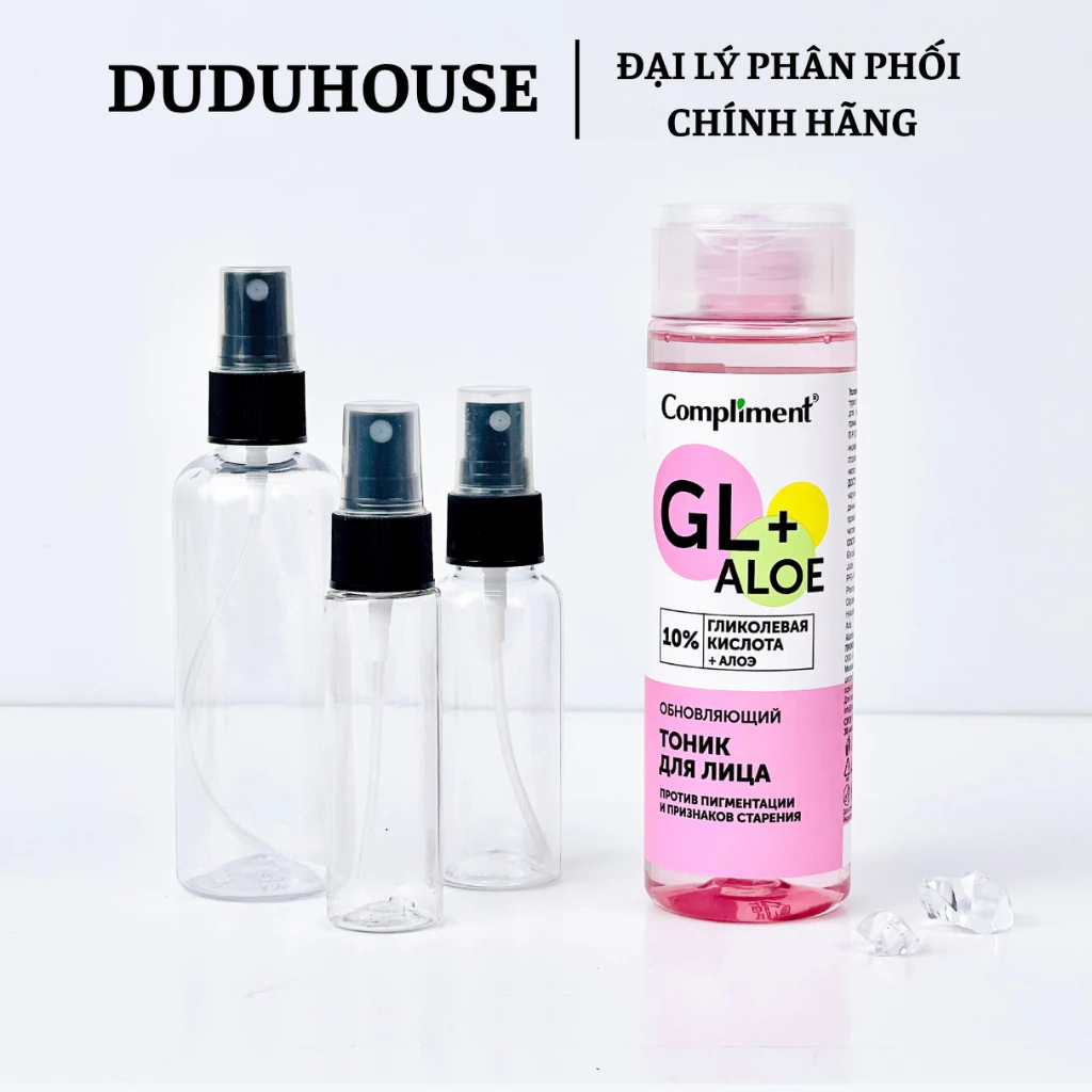 Toner Compliment 10% Glycolic Acid & Aloe Mẫu Thử 100ml