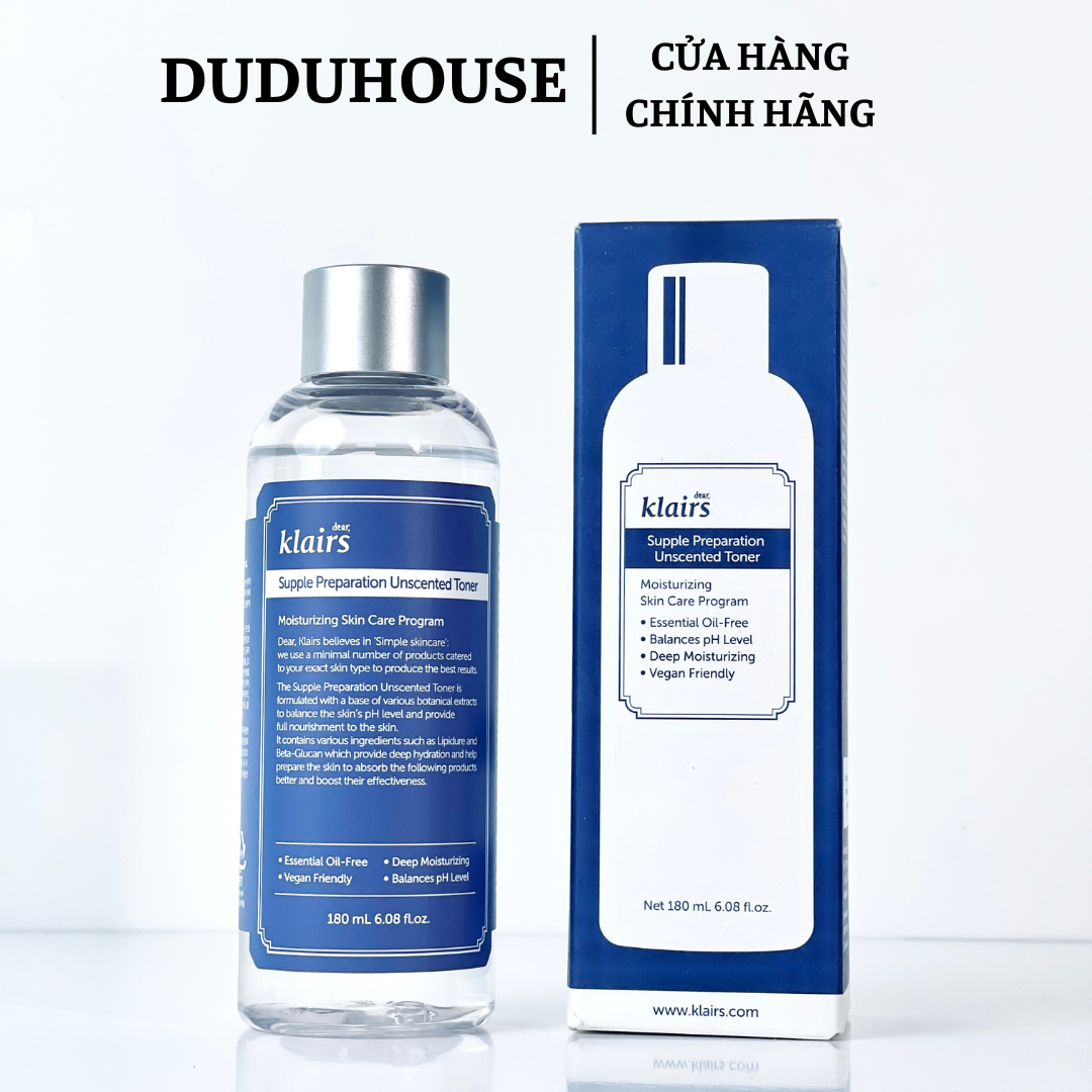 Toner Klairs Không Mùi Fullsize 180ml