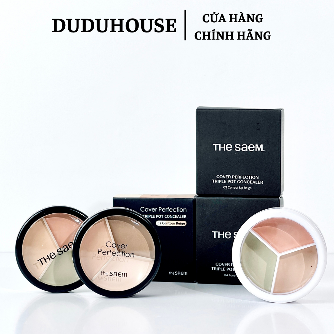 Triệt Sắc The Saem 3 Ô Tone 03 Mẫu Thử 0.5g