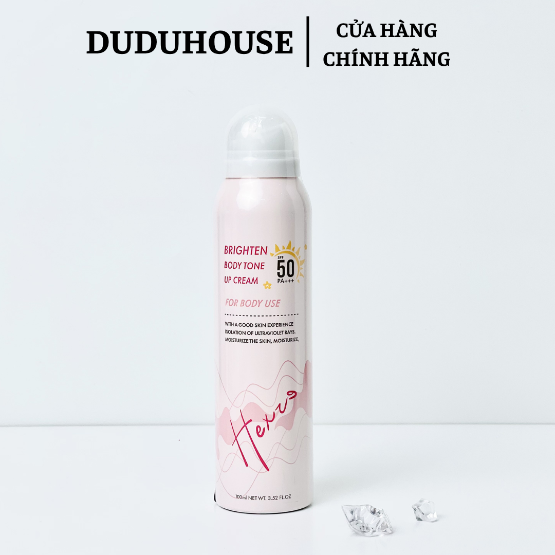 Xịt Chống Nắng Nâng Tone Hexze SPF50 PA+++ Fullsize 100ml