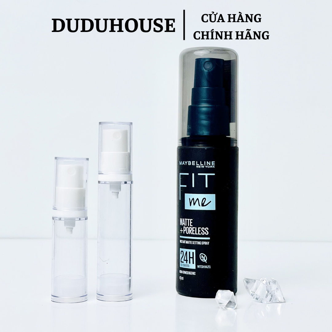 Xịt Khoá Makeup Maybelline Fit Me Matte Poreless Setting Spray Mẫu Thử 10ml