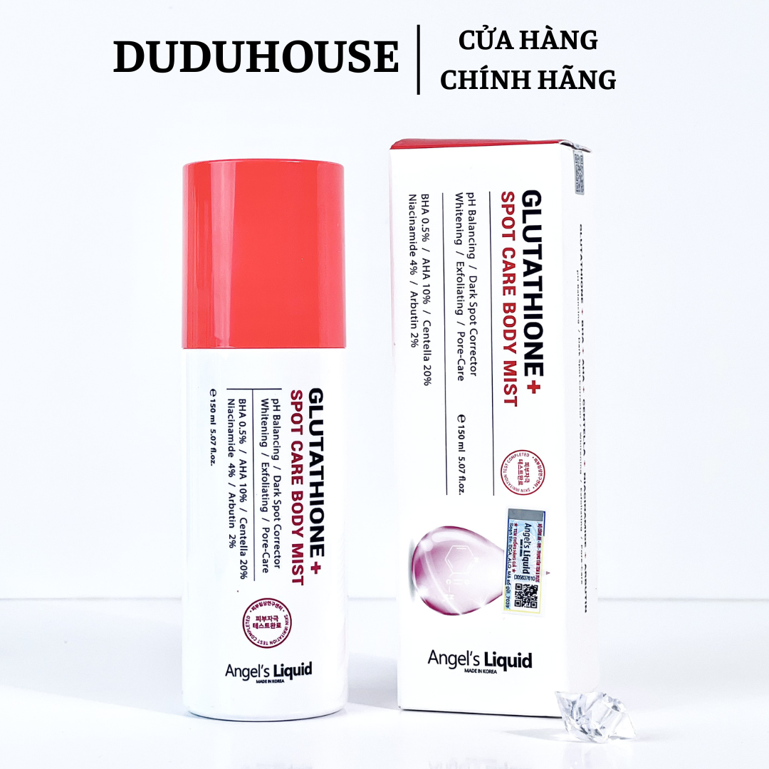 Xịt Trị Mụn Lưng Angels Liquid Glutathion Fullsize 150ml