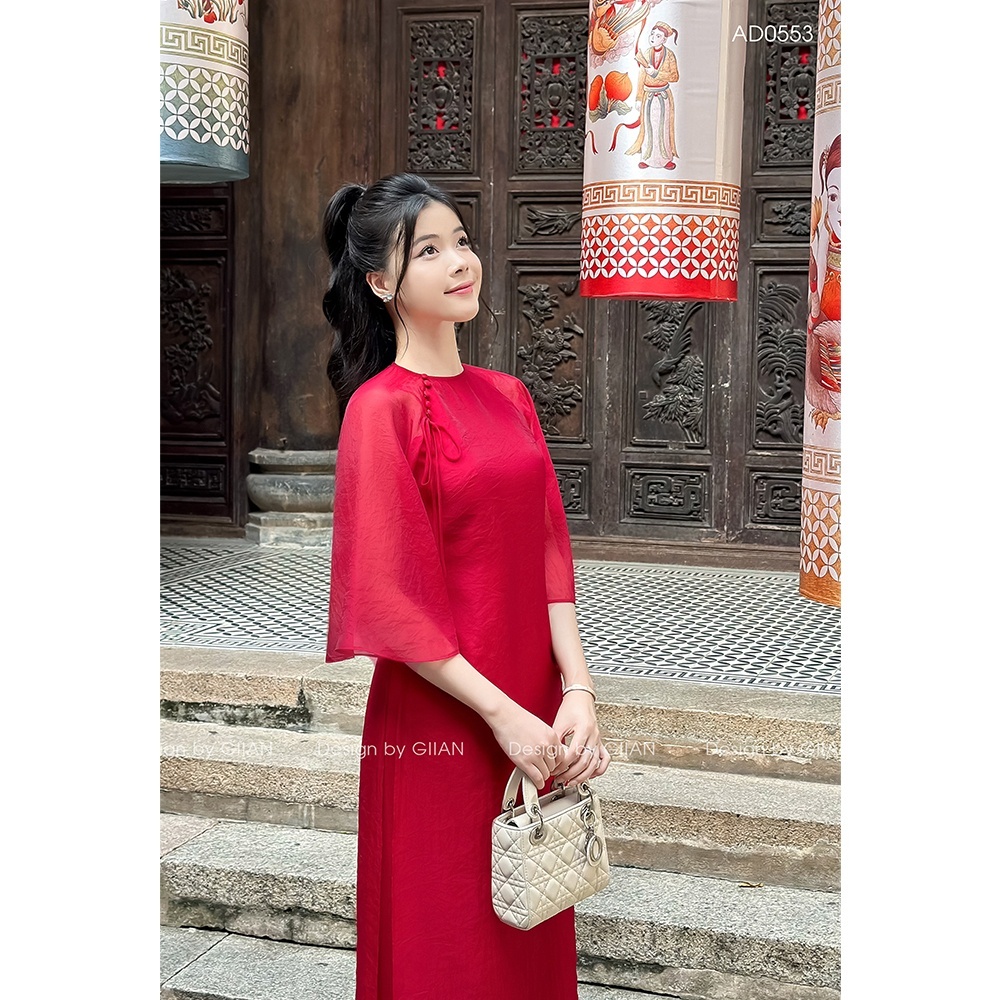 Áo Dài Nữ Cách Tân Kèm Chân Váy Mặc Tết TK30 | Shopee Việt Nam