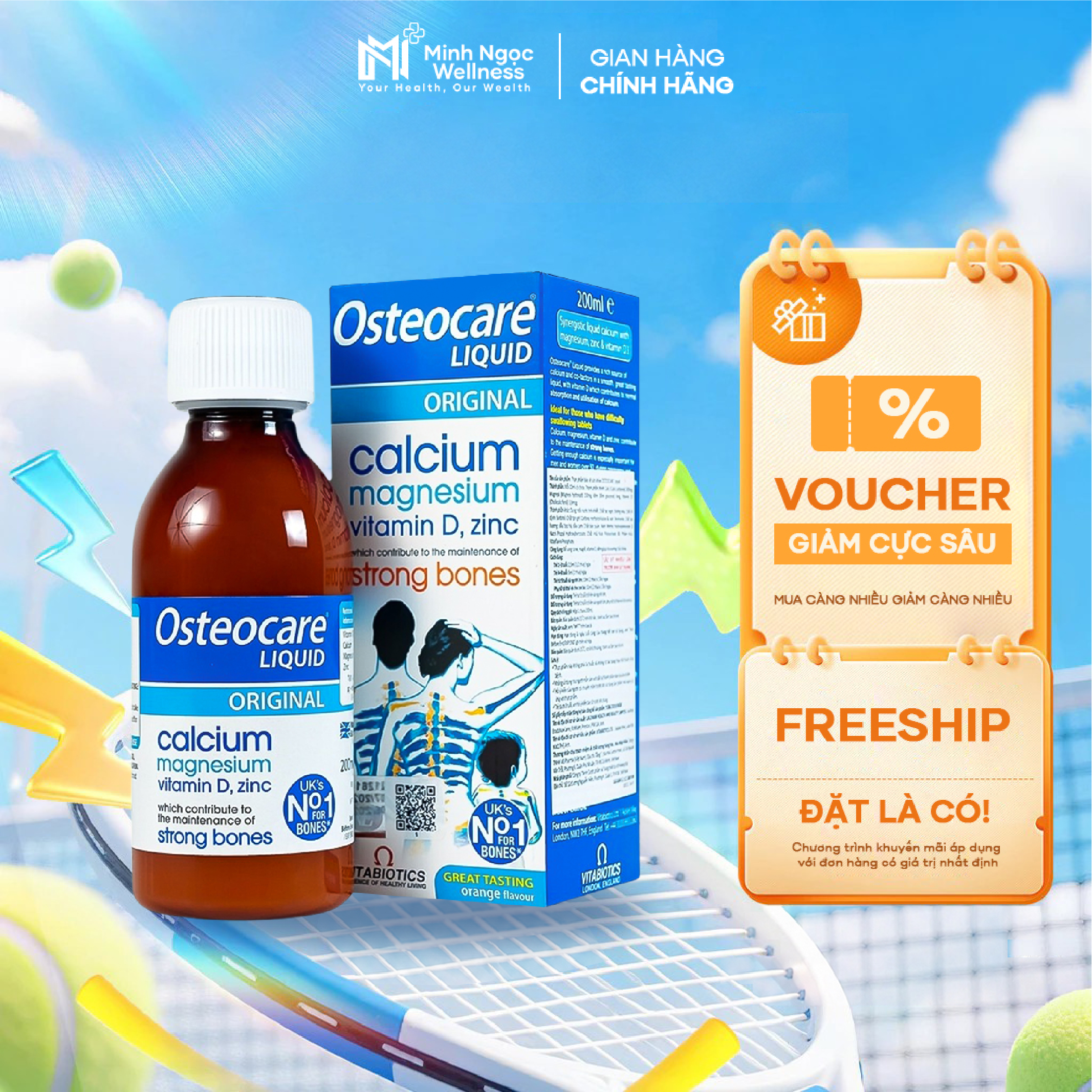 Canxi nước Osteocare Anh từ 3T