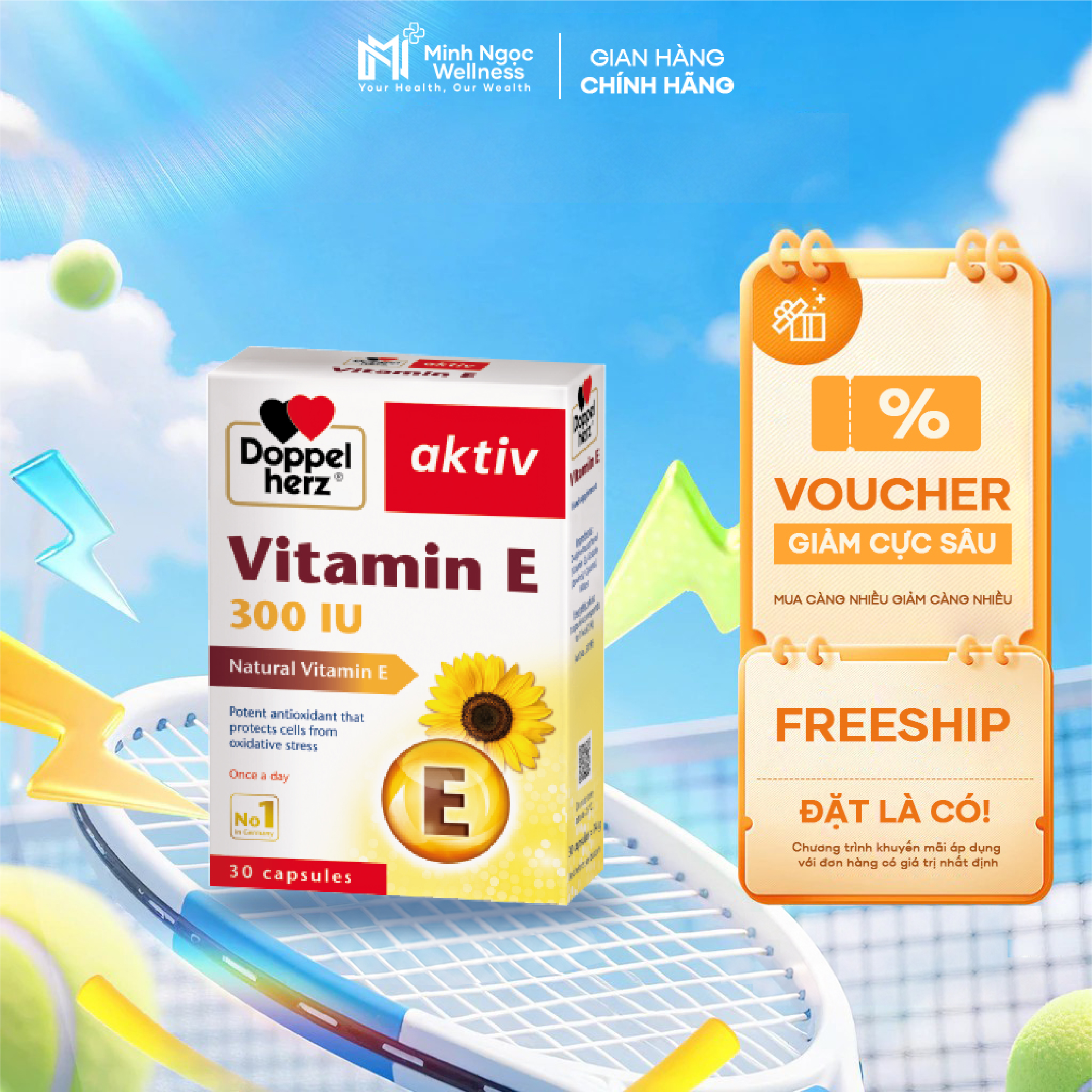 Vitamin E Doppel Herz Đức 300iu