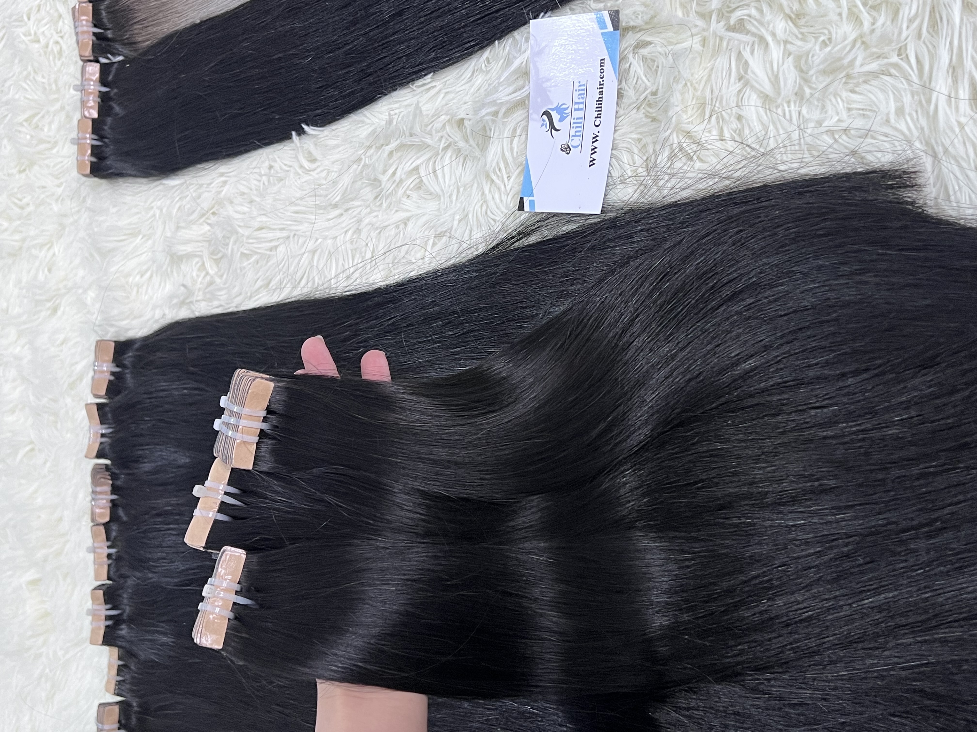 Tape in straight hair
