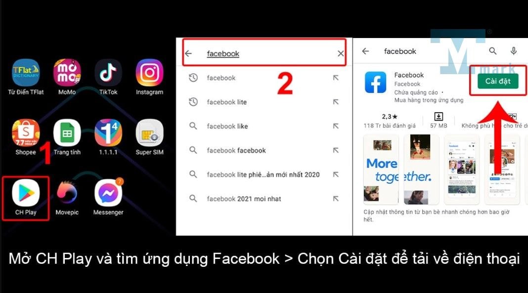 Cách download và cài đặt Facebook trên điện thoại và máy tính
