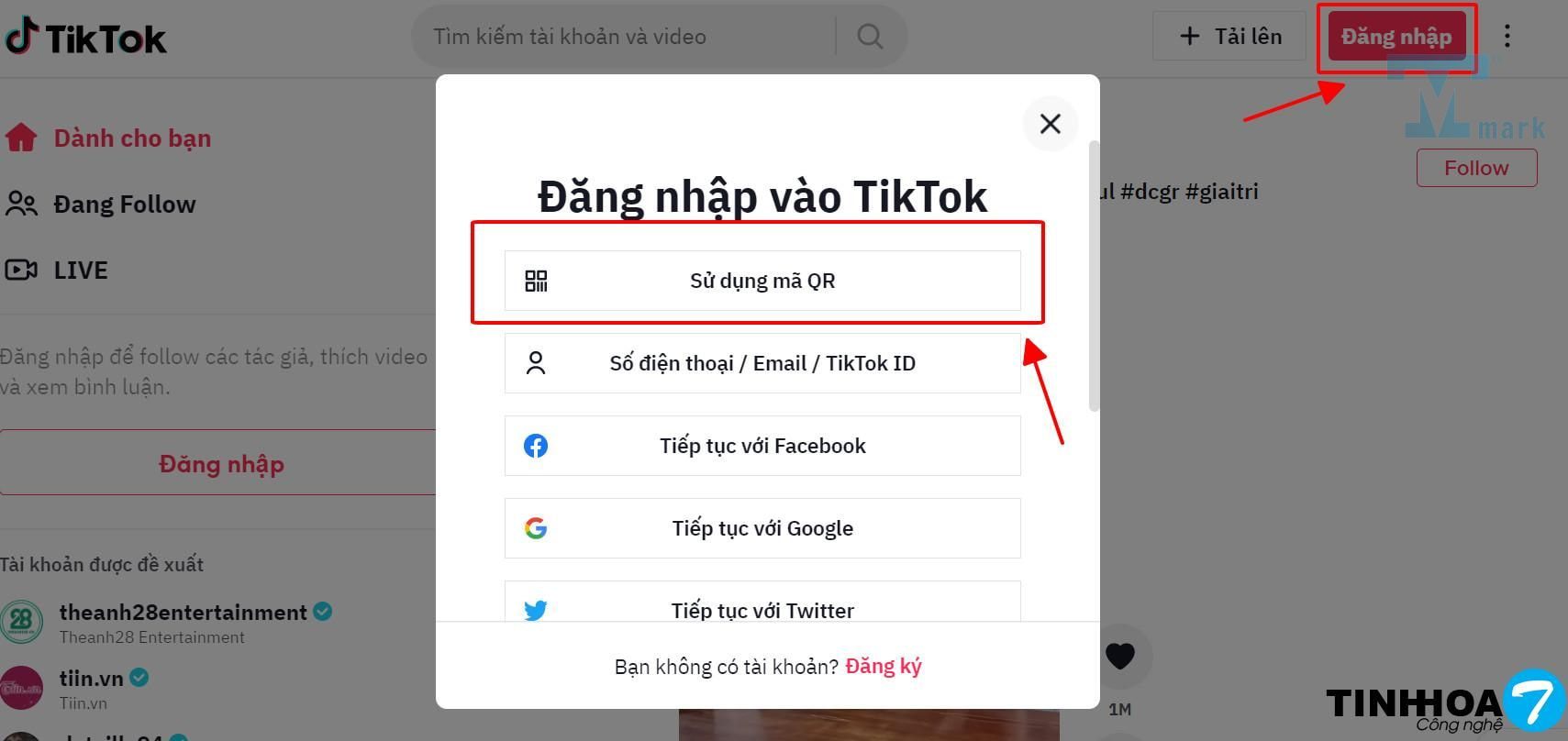 Cách đăng nhập Tik Tok trên điện thoại và máy tính nhanh chóng