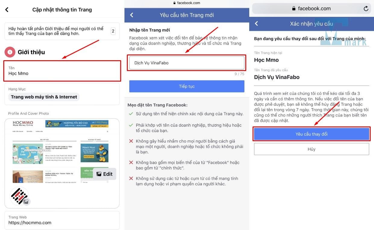 Cách đổi tên page facebook nhanh chóng và hiệu quả