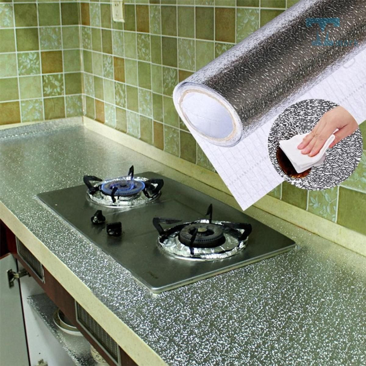 Giấy bạc dán bếp - Sản phẩm không thể thiếu để phòng bếp luôn sạch đẹp