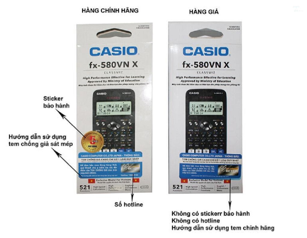 Cách kiểm tra máy tính casio chính hãng