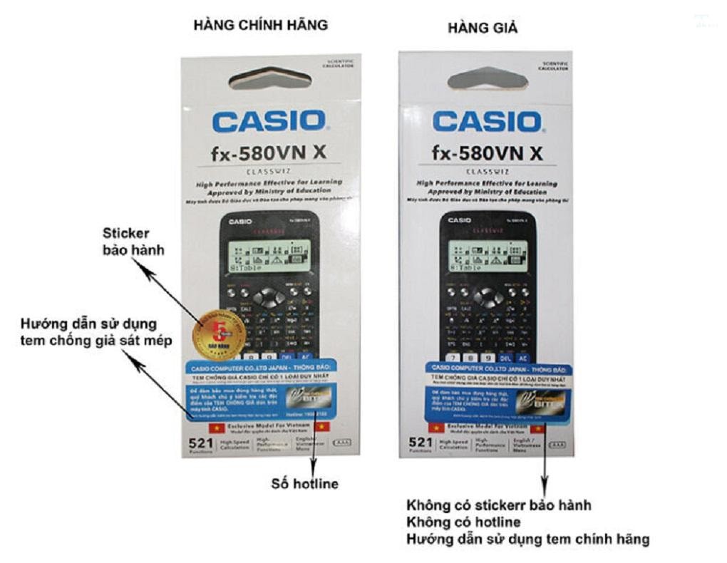 Cách kiểm tra máy tính casio chính hãng đơn giản