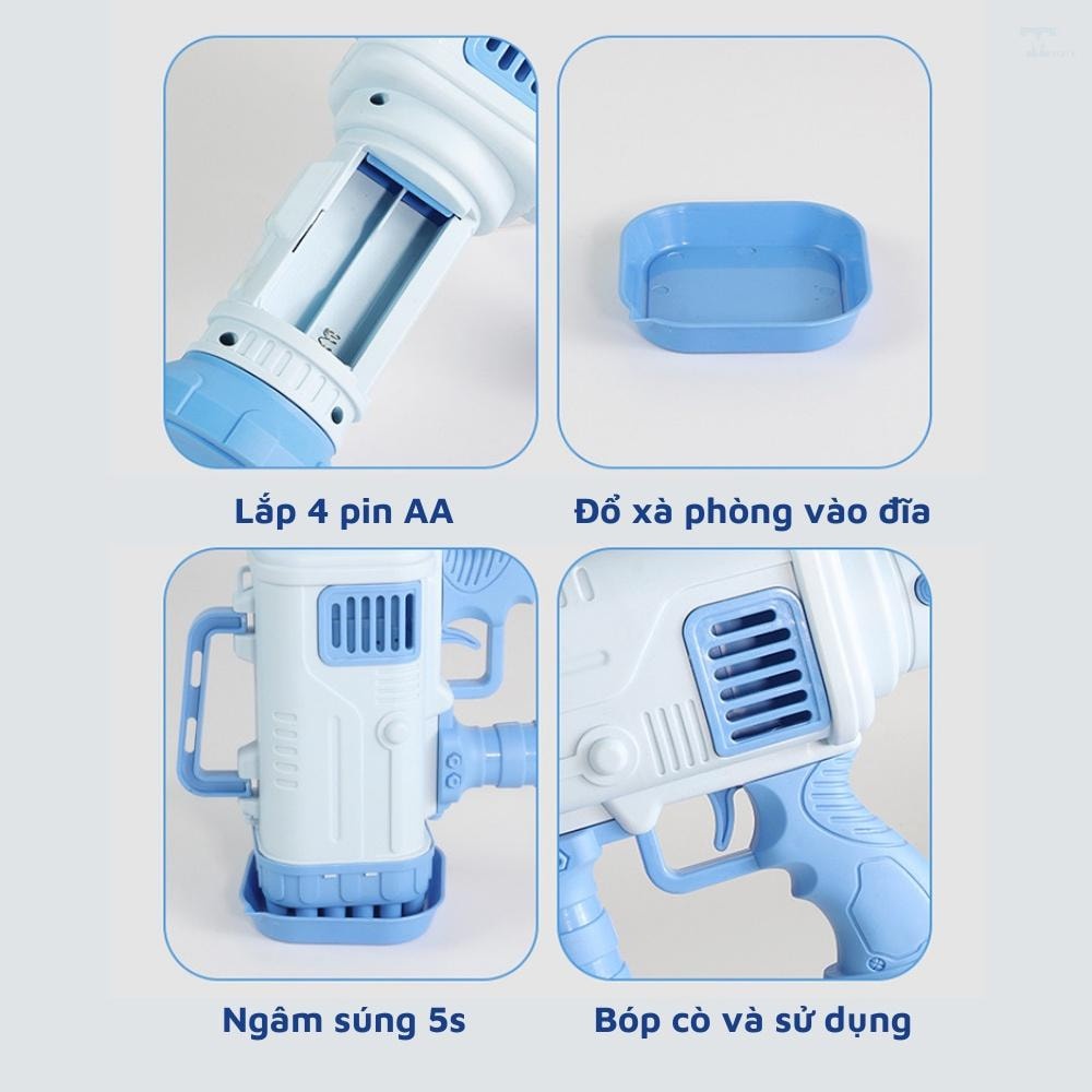 Súng bắn bong bóng - Đồ chơi vui nhộn và an toàn cho trẻ em