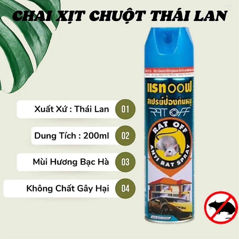 Bình xịt đuổi chuột - Sản phẩm hiệu quả, an toàn và tiện lợi