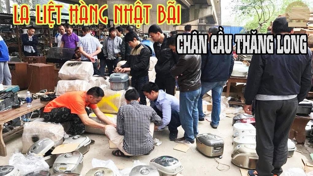 Chợ đồ cũ Chân Cầu Thăng Long và mẹo mua hàng hiệu quả