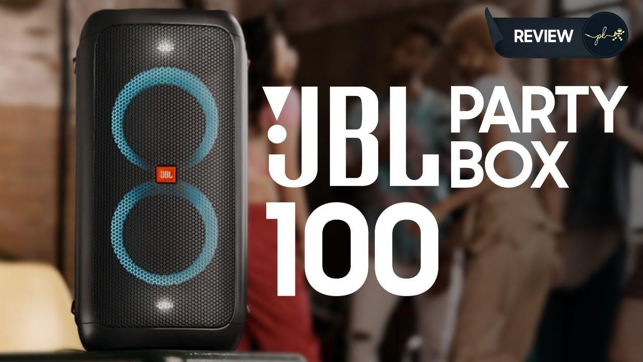 Loa JBL PartyBox 100 - Âm thanh mạnh mẽ và hiệu ứng đèn LED tuyệt vời
