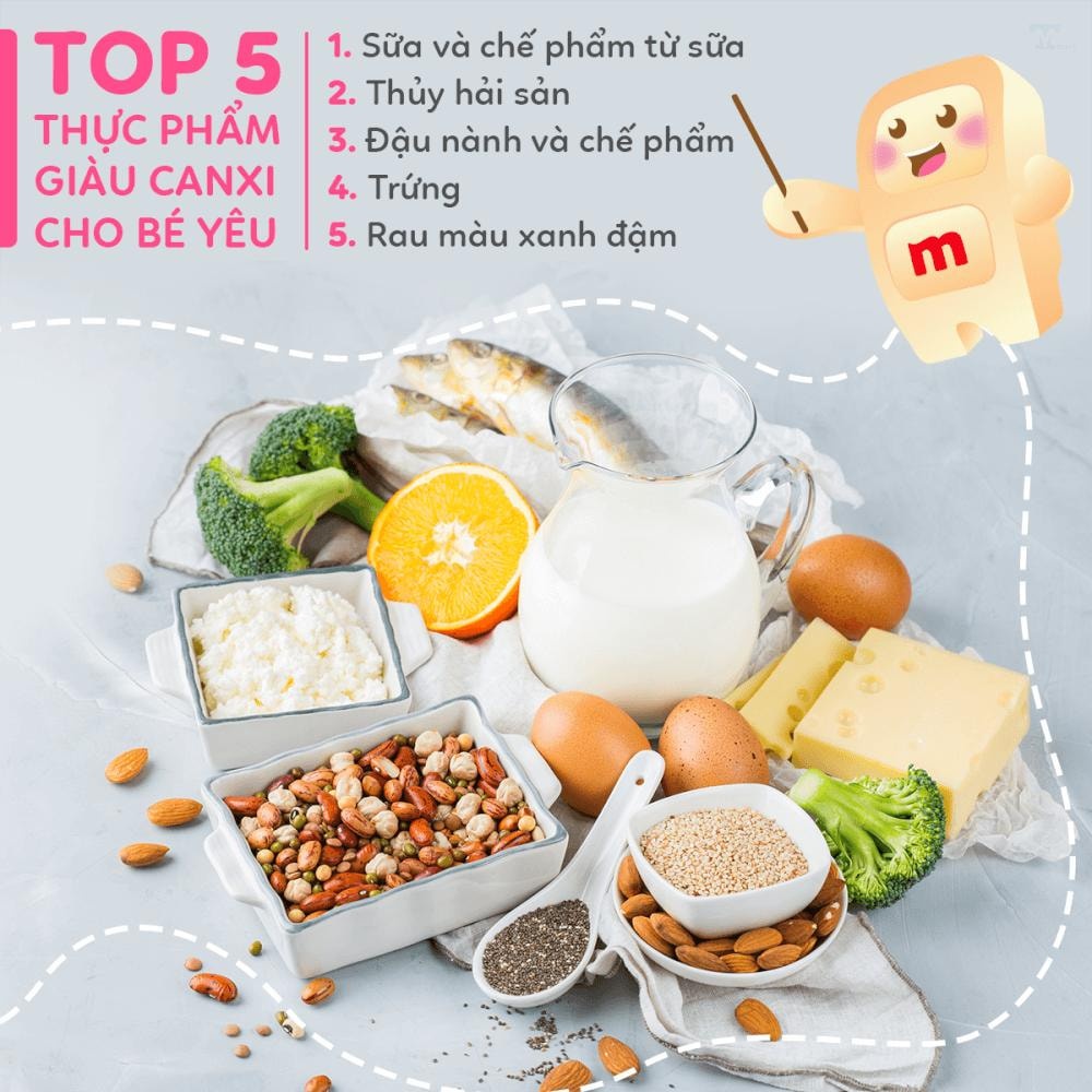 Tầm quan trọng và top thực phẩm giàu canxi