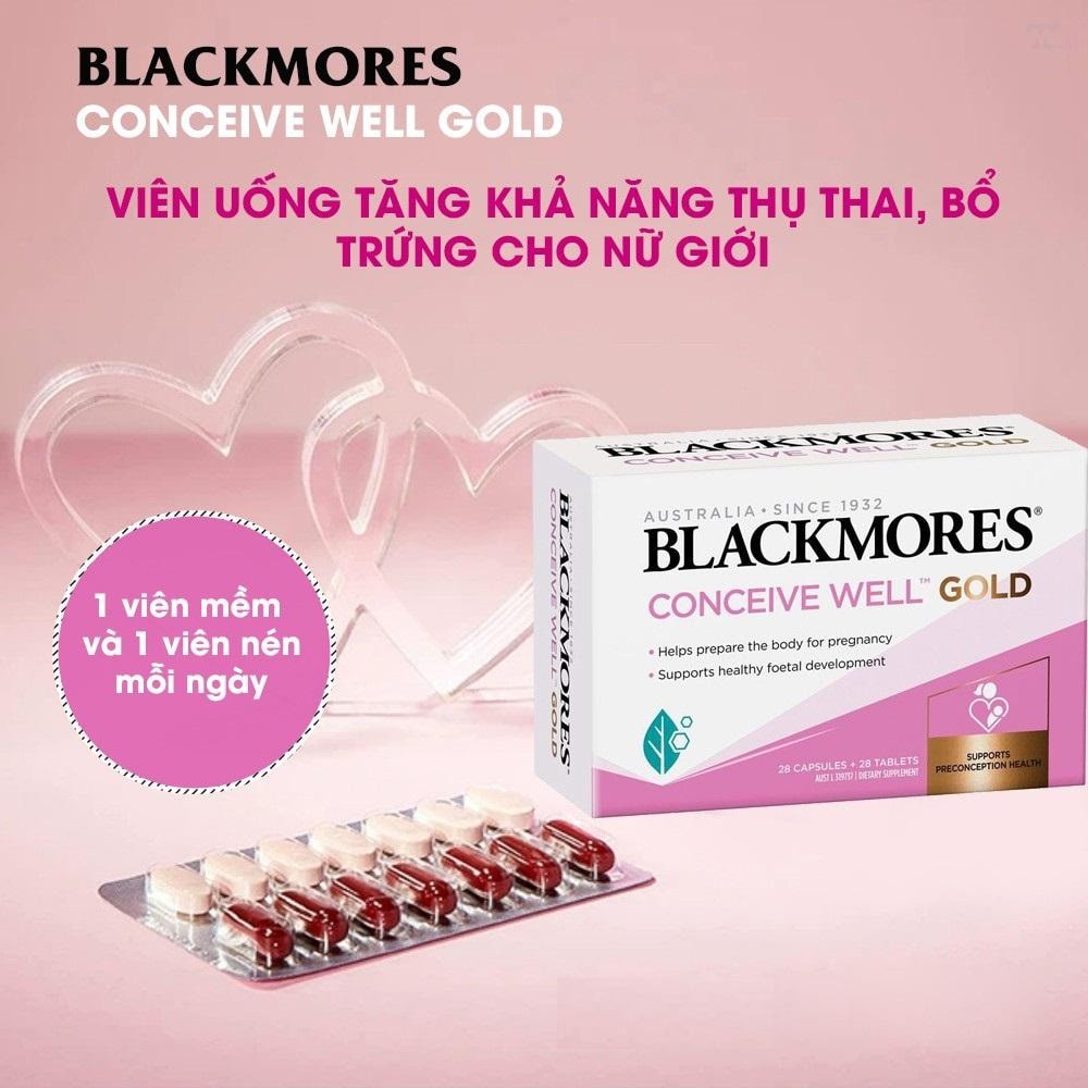 Blackmores Conceive Well Gold - Giải pháp cho thụ tinh và mang thai