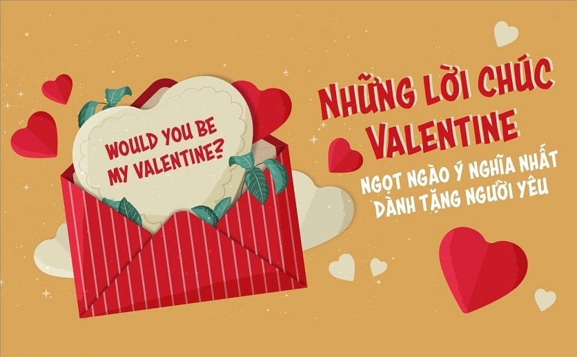 Các câu chúc valentine cho người yêu ngắn gọn hay, súc tích