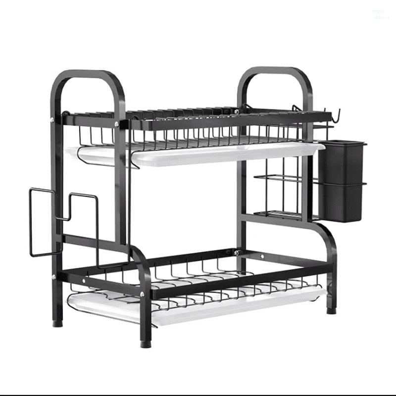 Kệ đựng gia vị nhà bếp 2 tầng chữ H gọn gàng, tiện lợi