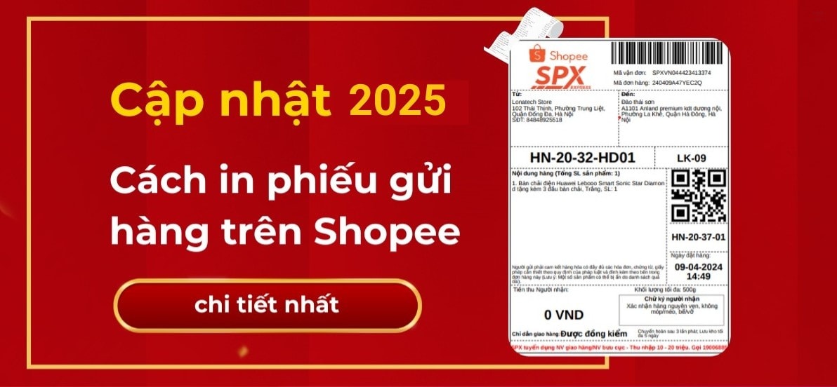 Hướng dẫn chi tiết cách in đơn hàng Shopee đơn giản, nhanh chóng