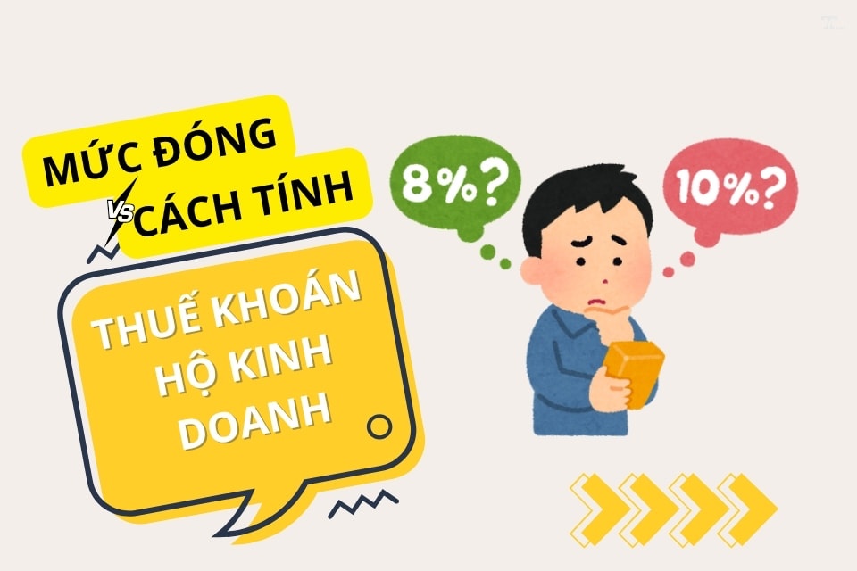 Mức đóng và cách tính thuế khoán hộ kinh doanh 2025 theo quy định mới