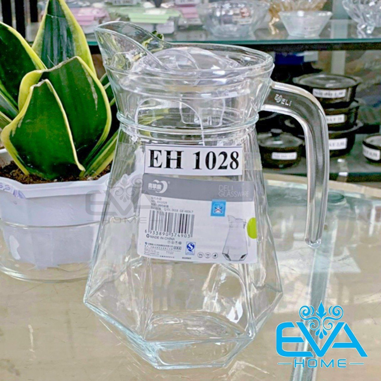 Bình đựng nước thuỷ tinh EH1028 (Kiện 24 cái)