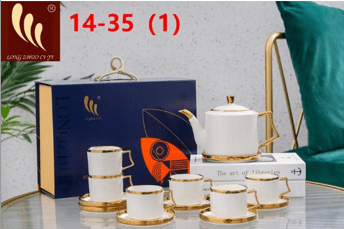 Bộ trà ống trắng viền nhủ vàng 14-35 (1)