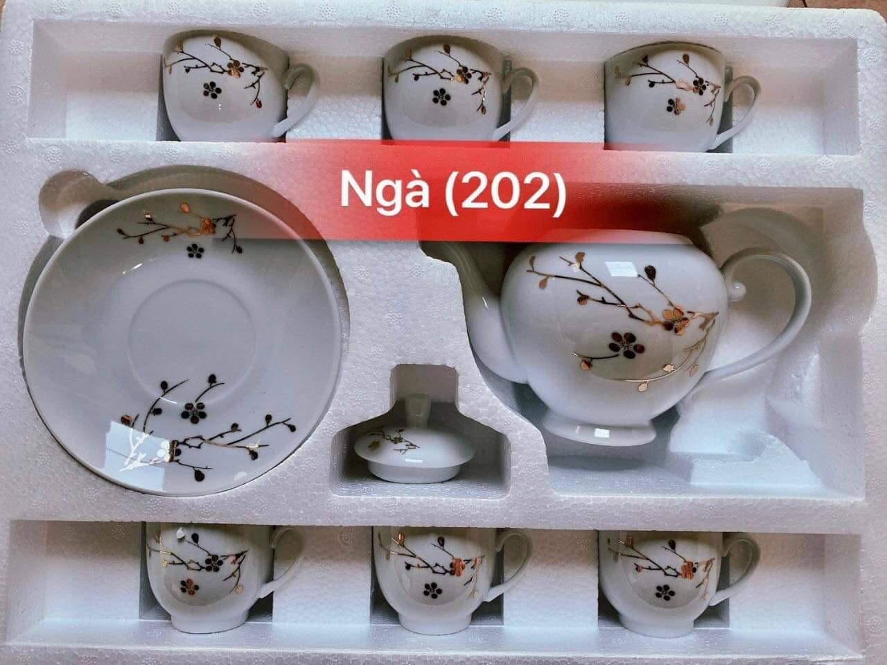 Bộ tách trà Ngà 202 (Kiện 12 bộ)