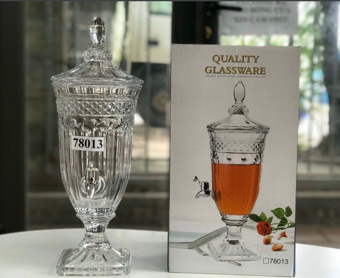 Bình thuỷ tinh pha lê có vòi 78013 (Kiện 6 cái)