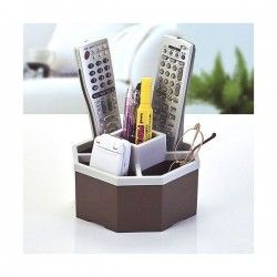 [Hàng Nhật] Hộp đựng bút, điều khiển dáng tròn (màu nâu) Tmark (Kiện 10 cái)