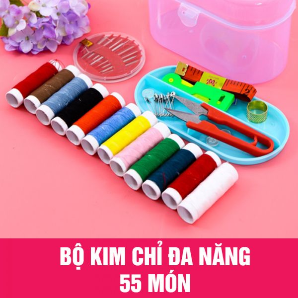 Bộ kim chỉ đầy đủ 55 món Tmark đáp ứng nhu cầu may vá (Kiện 200 cái)