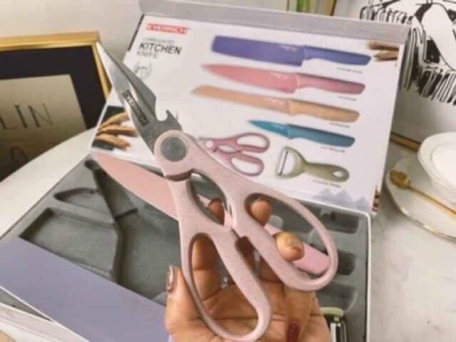 Bộ Dao Kéo Lúa Mạch Tmark 6 Món (Kiện 50 bộ)