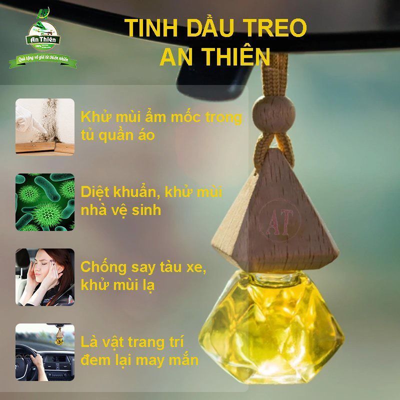 Tinh dầu treo An Nhiên Tmark mang hương thơm tự nhiên (Kiện 50 lọ)